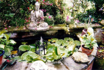 water feature with vesica